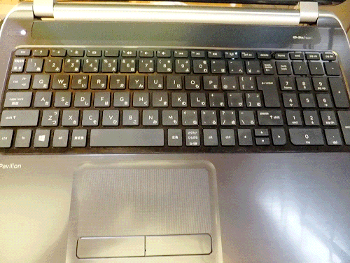 Pavilionのキーボード