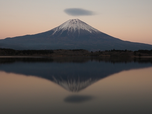 2019年元日　夕方の富士山
